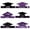 Purple, variant on 6pcs Paper Graduation Cap Headbands, Handmade Black and Red Mini Mortarboard Hair Accessories, Party Favors, Academic Celebration Costume Props, Accessory