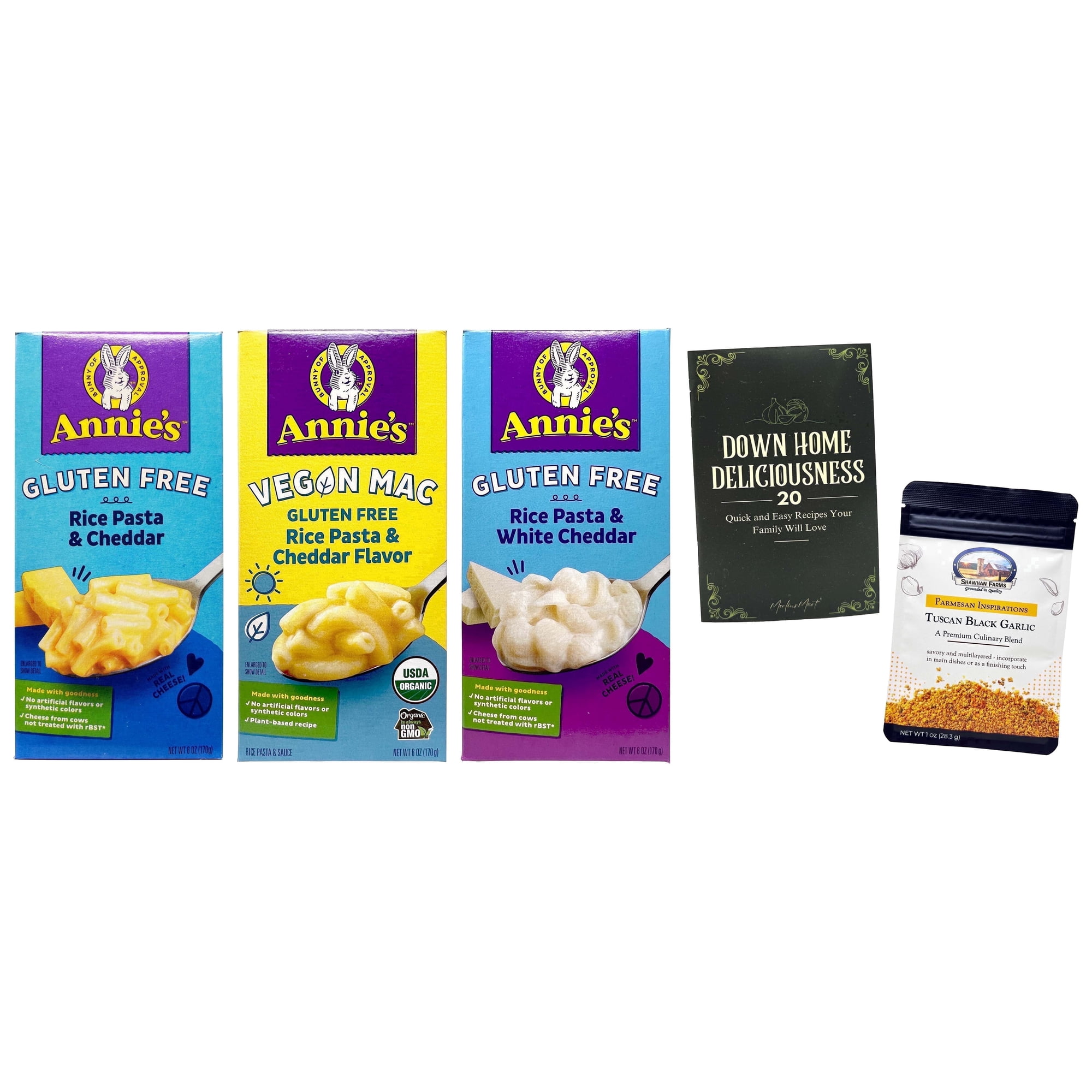 Annie's Gluten Free Organic Mac and Cheese 3 Pack Variety Set with Parmesan, MerlinsMart Zine