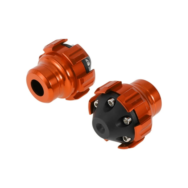 Protector de Crash Pad de Aleación de Aluminio para Slider de Marco de Motocicleta de 15.6mm, Protección de Carenado de Rueda, 54mm 57mm Naranja 2 Pcs