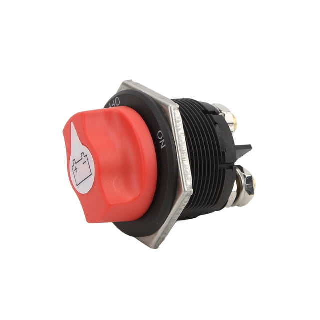 Interruptor de corte del selector de batería 200 amperios máximo 32 V CC cubierta impermeable selector de batería de coche interruptor de alimentación ABS + metal