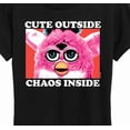 thumbnail image 3 of Furby - Cute Outside Chaos Inside - Women's Short Sleeve Graphic T-Shirt, 3 of 5