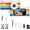 Rainbow, variant on Mini Digital Camera, Blue Y2K Retro Pocket Camera with 1. Inch Screen, 1440P Video, 2MP Photos, 16GB Card, Flash, Type C, Camera for Teens Travel Vlogging