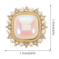 thumbnail image 2 of unbranded 1Par Elegantes Cuadrados Beige Para Mujer Joyería Formal Accesorios, 2 of 8