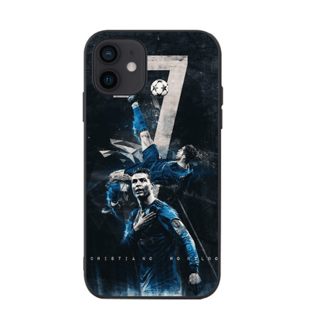 IPhone 12 13 14 Mini Pro Max plus phone case, Football star RONALDO Iphone case