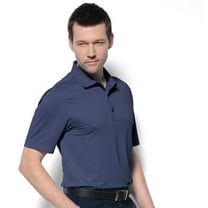 Monterey Club Men's Hexagon Texture Solid Golf Polo Shirt #1214