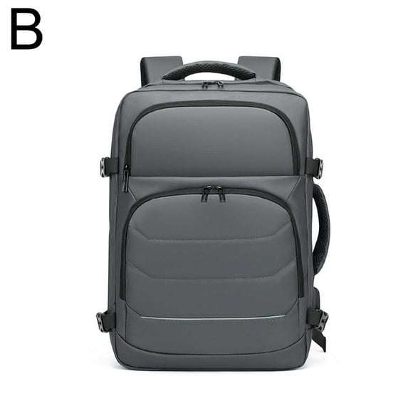 Gray men's backpack foreign trade large capacity junior high school students schoolbag simple commuter computer bag