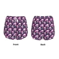 thumbnail image 5 of Lsque Skull Flower Printed Women's Running Shorts with Liner Pockets,Elastic Quick Dry Workout Athletic Gym Yoga Shorts,Womens High Waist Shorts-Large, 5 of 9