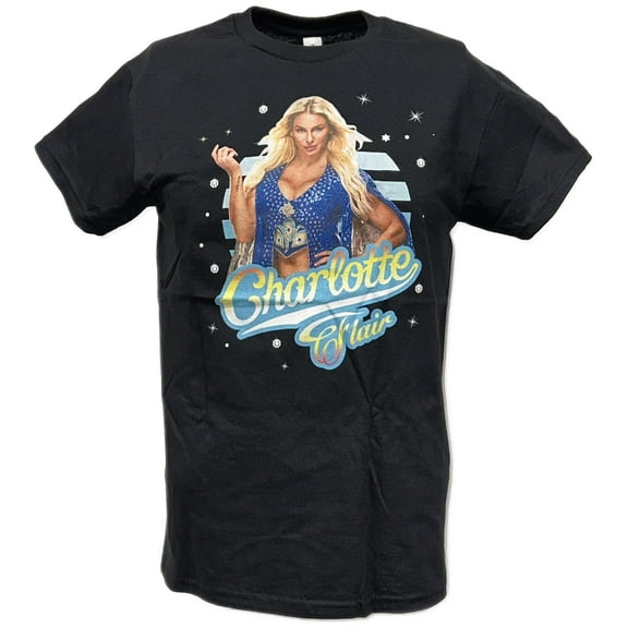 Charlotte Flair Starlight Black Mens T-shirt