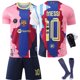 thumbnail image 2 of 2025-2026 Barcelona Minnesutgåva Messi Nr 10 Argentina Retro Fotbollströja Miami Barn Vuxen Tröja Set{HONGDE} Messi No.10, 2 of 3