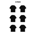 thumbnail image 3 of 6-Pack Men's 100% Cotton Crew Neck Short-Sleeve T-Shirts, 180g, 1.5% Shrinkage Rate, Bulk, 3 of 9