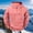 Pink, variant on fnnxeal Mens Sweatshirts Long Sleeve Solid Zipper Casual Hoodie Fall Navy Sweatshirts for Men Size 2XL