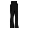 thumbnail image 5 of ABATAB Dress Pants for Women Casual Solid Bootcut Work Office Trousers High Waist Stretchy Bell Bottom Formal Pants, 5 of 7