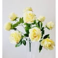 thumbnail image 1 of Bouquet de Roses Jaunes Douces Fleurs Artificielles, 1 of 1