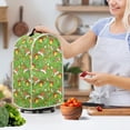 thumbnail image 3 of HELLHERO Santa Hat and Christmas Bell Pattern Elastic 15.94"H x 9.45"L x 7.28"W Kitchen Blender Dust Covers Handle Polyester Coffee Machine Dust Cover, 3 of 6