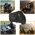 thumbnail image 3 of CAMOTUSE Motorcycle Cover, 420D Heavy-Duty Waterproof All-Season, for Outdoor Use, Size 96.46"L x 41.34"W x 49.21"H, 3 of 11