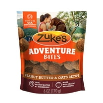 Zuke’s Adventure Bites Treats for Dogs, Peanut Butter and Oats Recipe Soft Dog Treats, 6 oz Pouch