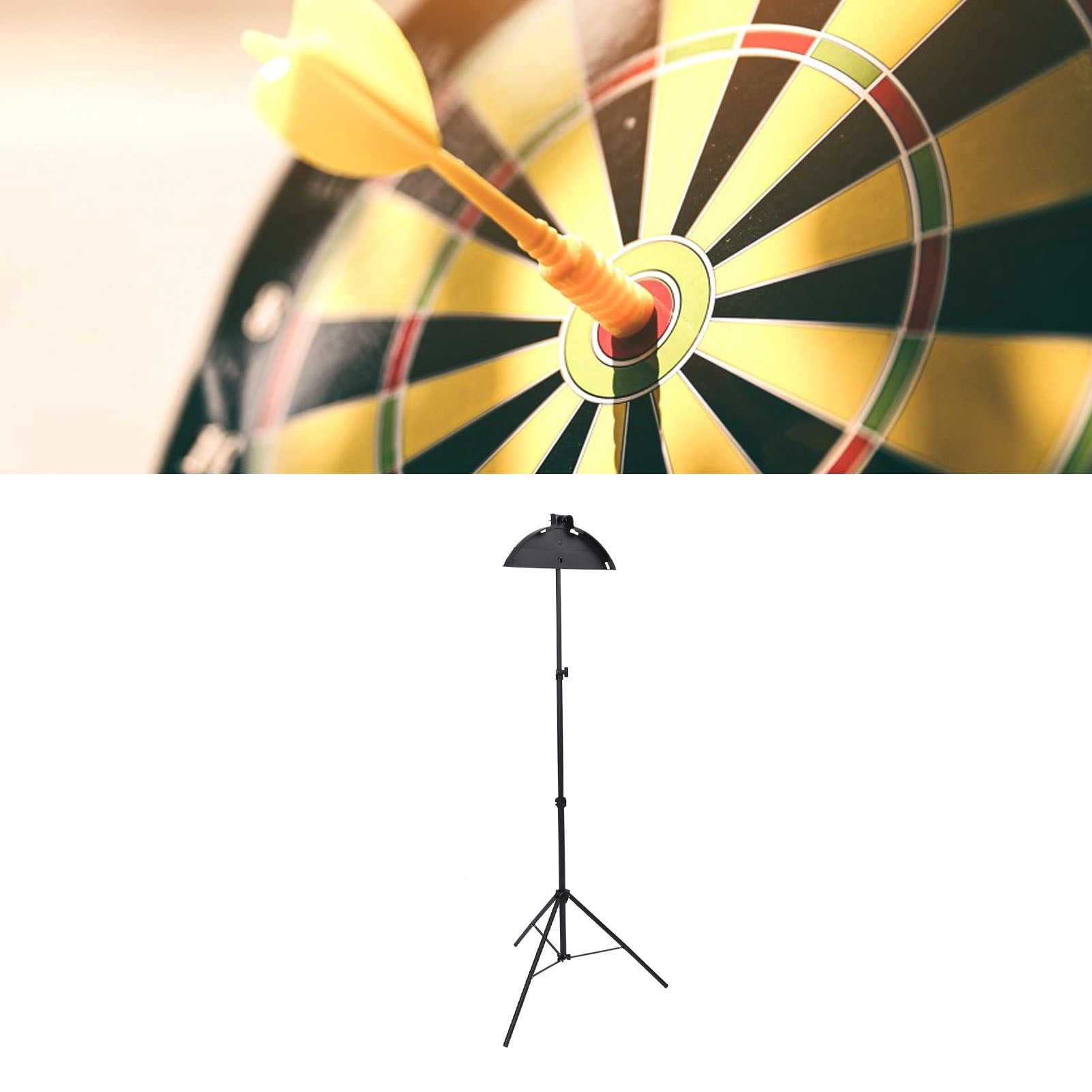 Tripod Dartboard Stand Tripod Dartboard Stand, Plastic Steel Dartboard Fixing Tray Bracket for Home Entertainment