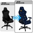thumbnail image 4 of Pzuqiu Gothic Sun Gaming Chair Cover Fashion 4 Pack Racing Computer Chair Slipcover Set Elastic Non-Slip Office Chairs Protector for Home, Shop, Office, 4 of 7