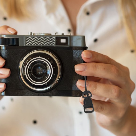FENGGUIQU 2Pares Adaptadores De Clip Liberación Rápida Para De Cámara Dslr Plástico Negro