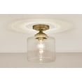 thumbnail image 2 of 44033NBR Kichler Lighting Winslow - 1 light Semi-Flush Mount - 10.5 inches tall by 8.5 inches wide-Natural Brass Finish, 2 of 7