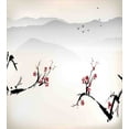 thumbnail image 3 of Ambesonne Nature Duvet Cover Set, Sakura Flower and Gulls, Twin, Beige Red Black, 3 of 3