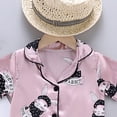 thumbnail image 7 of Toddler Boy Summer Outfit for 5-6 Years Toddler Boy Clothes Baby Summer Outfit Short Sleeve T-Shirt Tops Casual Elastic Shorts 2Pcs Set Cartoon Print 2PCS Set Short Sets,A13-Light Pink, 7 of 7