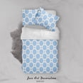 thumbnail image 1 of 3D Abstract Blue Geometric Pattern Quilt Cover Set Bedding Set Duvet Cover, 1 of 3