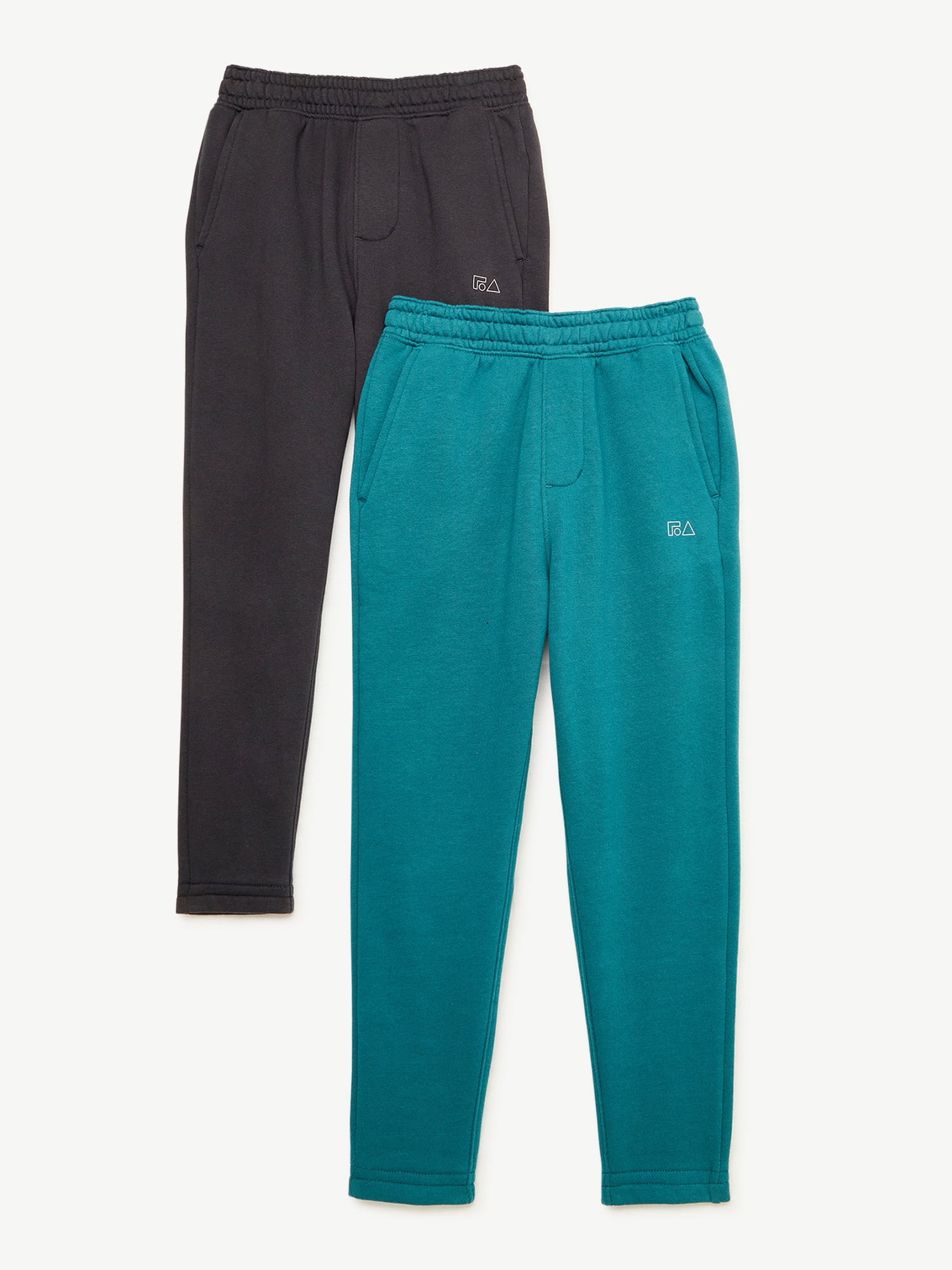 Free Assembly Boys Fleece Sweatpants, 2Pack, Sizes 418