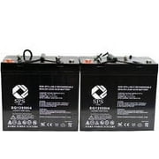 SPS Brand 12V 55 Ah Replacement Battery for Leoch LPL12-55, LPL 12-55 UPS (Terminal i4) (2 Pack)