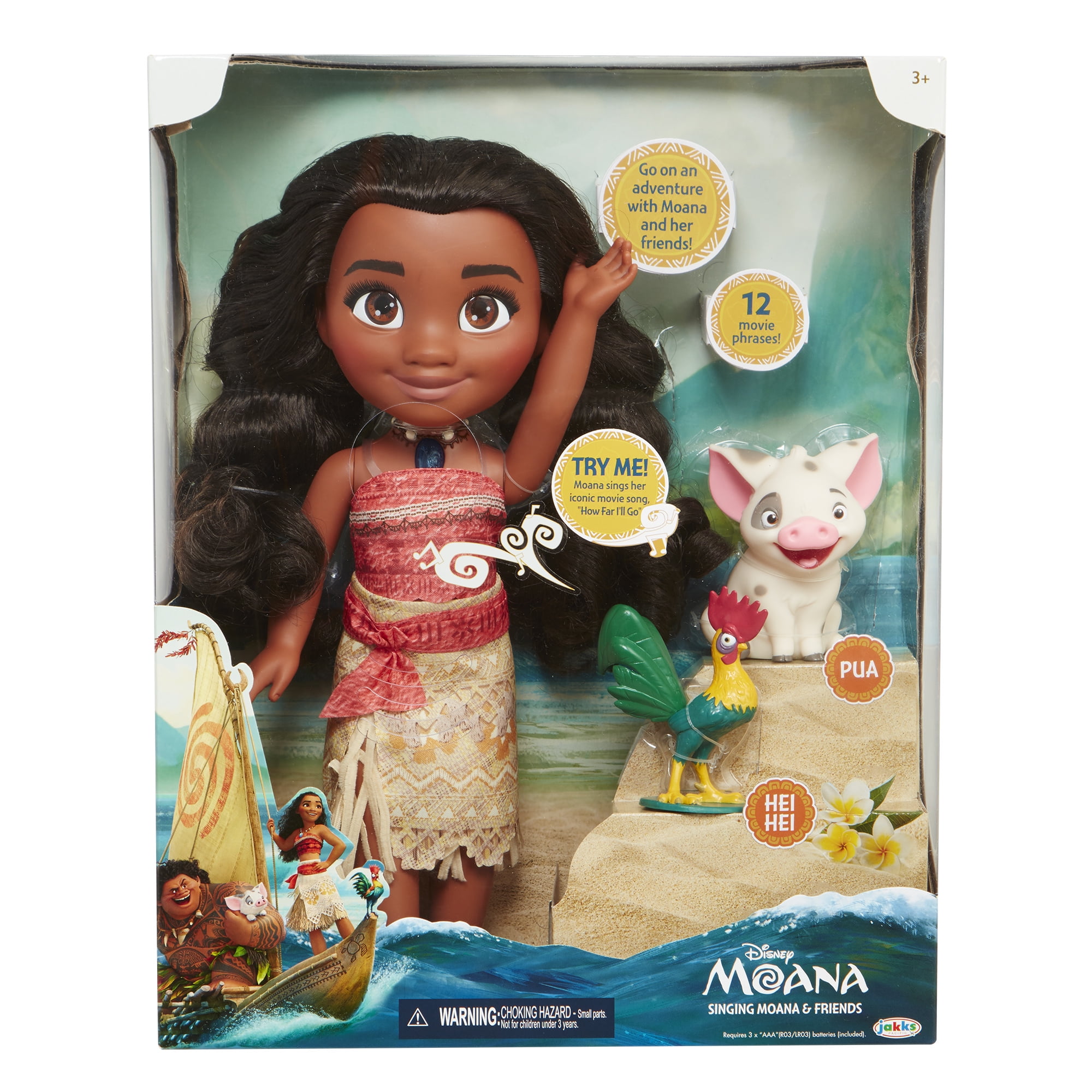 singing moana doll walmart