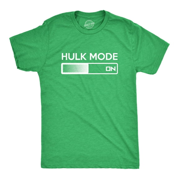 Hulk Mode On T Shirt Funny Graphic Gym Workout Top Sarcastic Saying Adult Humor Graphic Tees