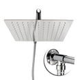 thumbnail image 1 of Rainfall Shower Head,G1/2 Thread 25cm Wall Stainless Steel Shower Head Bathroom Rainfall Shower Head Expertly Crafted, 1 of 8
