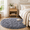 Gray Purple, variant on HOISUN 4'x4' Washable Gray Purple Round Shaggy Area Rug for Bedroom, Soft Plush Rug with TPR Backing