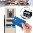 thumbnail image 6 of Crossbody Wallet Case for Samsung Galaxy Note 20, RFID Blocking Protective Purse Case Cover with Card Holder Kickstand Shoulder Strap Lanyard Magnetic Closure for Samsung Galaxy Note 20, Apricot, 6 of 7