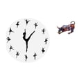thumbnail image 1 of Reloj De Pared Con Bailarina De Ballet, Moderno, De Resina, Con Forma De Toro, Obra De Arte, Colorido, Feng Shui, Colección De Esculturas De Animales, Estatuas, Reloj Silencioso, Reloj, 1 of 8