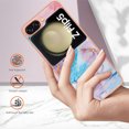 thumbnail image 5 of Nalacover for Samsung Galaxy Z Flip5 Slim Case, Fish Scale Marble Pattern Soft TPU Shockproof Lens Protection Cover for Women Girls, Compatible with MagSafe Wireless Charging Case,Blue Marble, 5 of 12