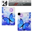 thumbnail image 4 of SaniMore for iPad Air 4th/5th, iPad Pro 11(2022/2020/2021/2018) Case, PU Leather Wallet Flip Case Auto Wake/Sleep Card Cash Slots Multiple Viewing Angles Full Wrap Protective Fashion Case, Butterfly, 4 of 8