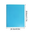thumbnail image 3 of RBCKVXZ Light Blue Plastic Folders With Pockets Heavy Duty Pocket Folders Letter Size File Folders For Documents Office School, 3 of 5