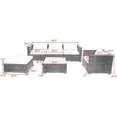 thumbnail image 3 of Gymax 6PC Cushioned  Patio Set Rattan Wicker Furniture Sectional Sofa, 3 of 10