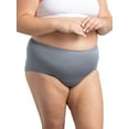 thumbnail image 4 of Fruit Of The Loom Womens Plus Size Fit For Me Microfiber Brief Panty 6 Pack, 10, 4 of 11