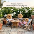 thumbnail image 2 of Figuras coleccionables OLEOCA, set de 3 perros cafés, para niños de 3+, 2 of 7