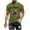 Army Green, variant on Mens Short Sleeve Crew Neck Workout Shirt Lightweight Breathable Moisture Wicking Stretchy Jogging Cycling Active Tee