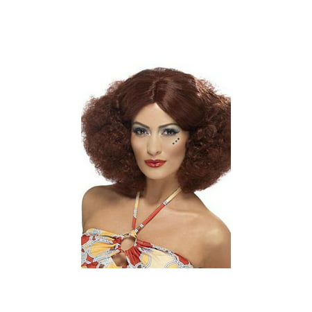 1970 Auburn Afro Wig 43239 Smiffy's Brown One Size Fits All, One Size Fits All