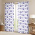 thumbnail image 2 of Manfei Kawaii Ocean Shell Blackout Curtains,Modern Chic Bowtie Curtains Pack of 2 (42x84 Each), 2 of 6