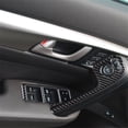 thumbnail image 4 of Real Bright Soft Car Interior Carbon Fiber Sticker Decoration8Pcs Carbon Fiber Interior Door Control Cover Sticker For Acura TL 2009-14Auto Car Protection Interior Accessories, 4 of 8
