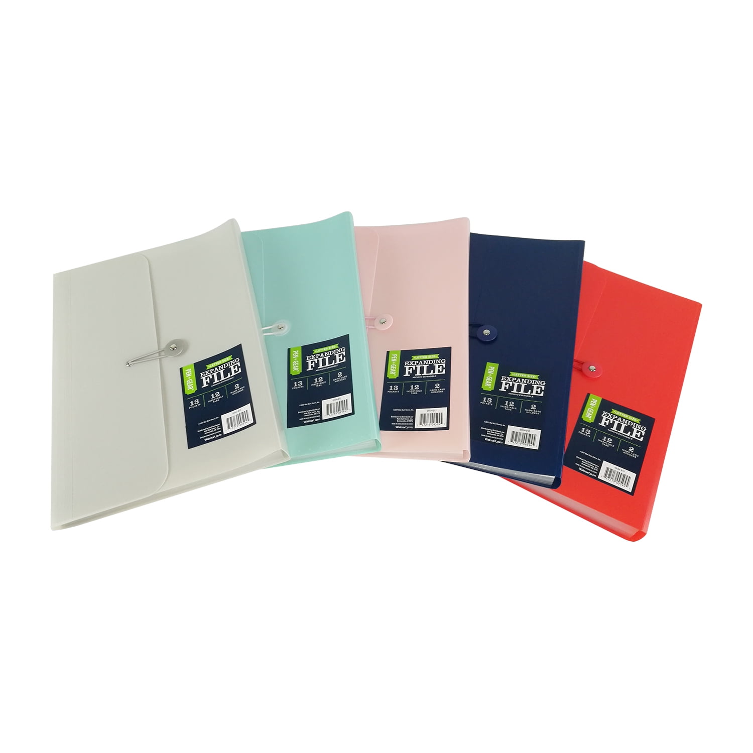 Pen+Gear 13 Pocket Expanding File Folder, Assorted Colors, Letter Size