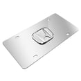 thumbnail image 3 of Honda 3D Metal Chrome Larger Logo on Chrome Stainless Steel License Plate, 3 of 5