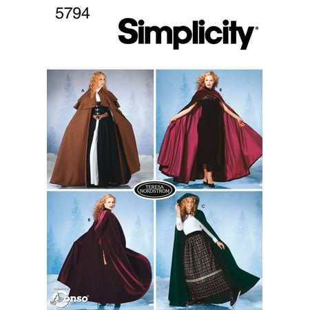 Simplicity Sewing Pattern 5794 Misses Costumes, A (XS-S-M-L), Misses costumes in size a (xs-s-m-l) simplicity pattern 5794 By Simplicity Creative Group Inc - Patterns