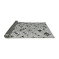 thumbnail image 2 of Ahgly Company Indoor Square Abstract Gray Modern Area Rugs, 4' Square, 2 of 4
