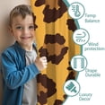 thumbnail image 3 of Blackout Kids Curtains,Yellow and Black Of Leopard Print Childrens Insulated Curtains Set Of 2,Bedroom Essentials,Toddler Room Decor 42"x84", 3 of 5